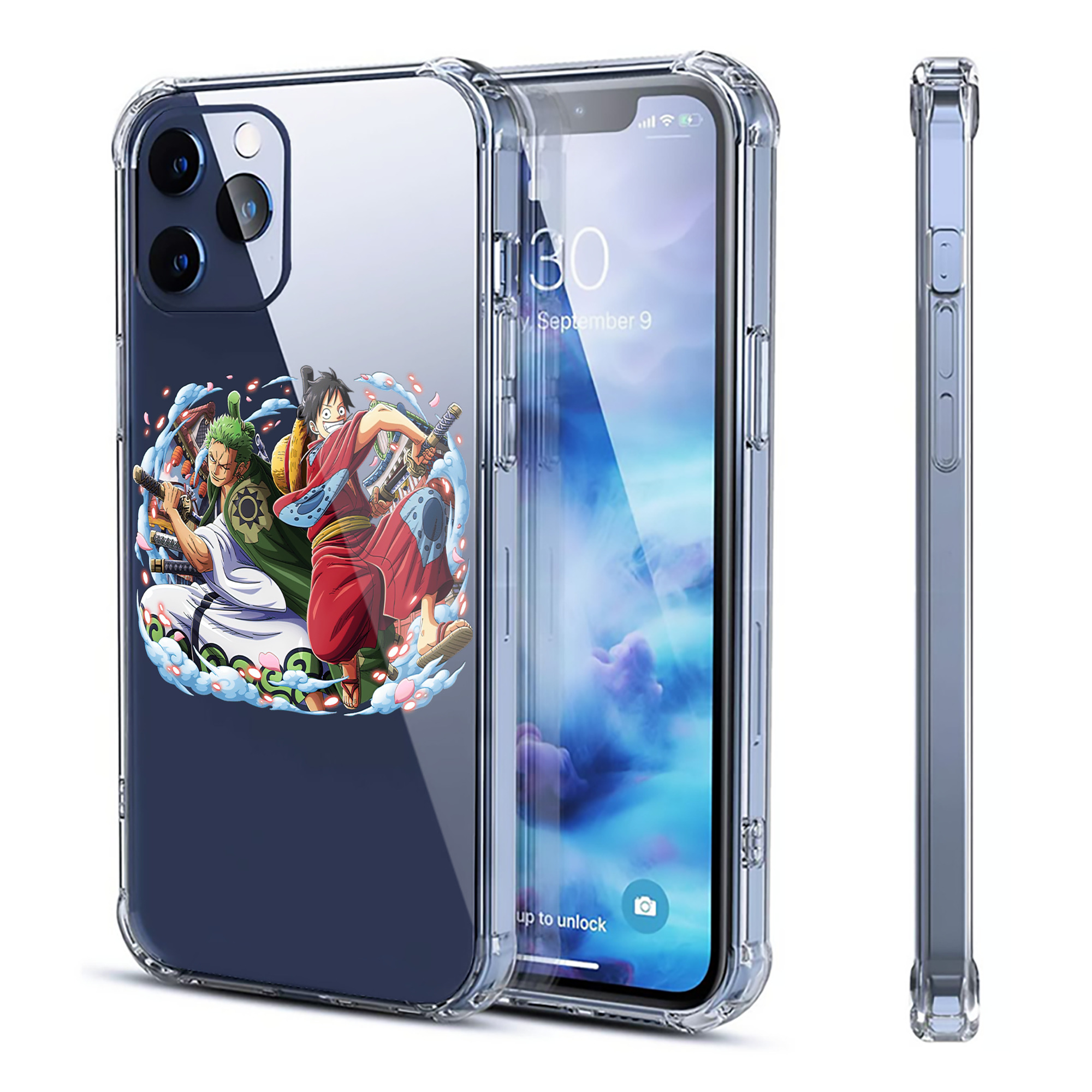 （画像用） ワンピース モンキー・D・ルフィ ONE PIECE Monkey D. Luffy 【iPhone 12シリーズ対応】透明スマホケース（クリアソフトケース）